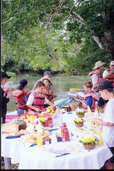 Lunch on the River - Chiquibul