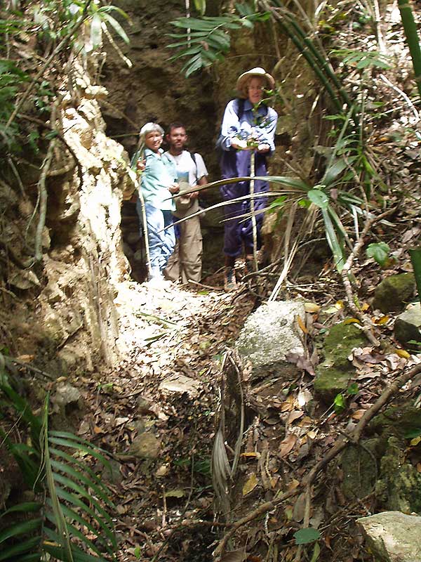 Looters Trench - El Peru Photo Gallery - Maya Expeditions