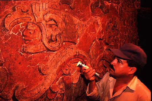 Copan Tunnel in Margarita Temple - by Sergio Pitamitz - Maya Expeditions