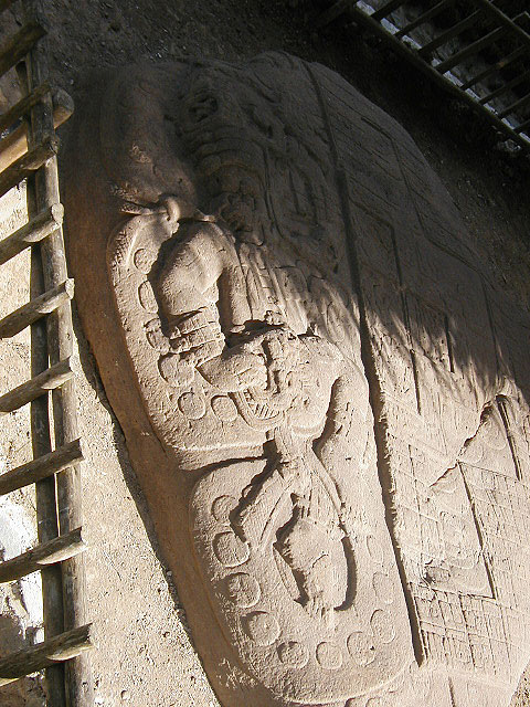 Quirigua, Guatemala,  - Sacrificial Dancer - by Les Mahoney Maya Expeditions