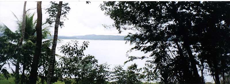 Lake Yaxha view from Bungalow El Sombrero Lodge