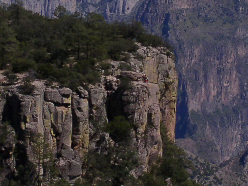 Zoom of Escalera Rock - Copper Canyon - Maya Expeditions