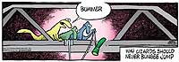 Why lizards don't jump