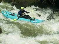 Beto on the upper section - inflatable Kayak - photo by Roberto Rodas - Maya Expeditions