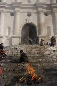 Chichicastenango Catholic Church Maya Ritual Services - Photo by Gordon Kilgore - Maya Expeditions